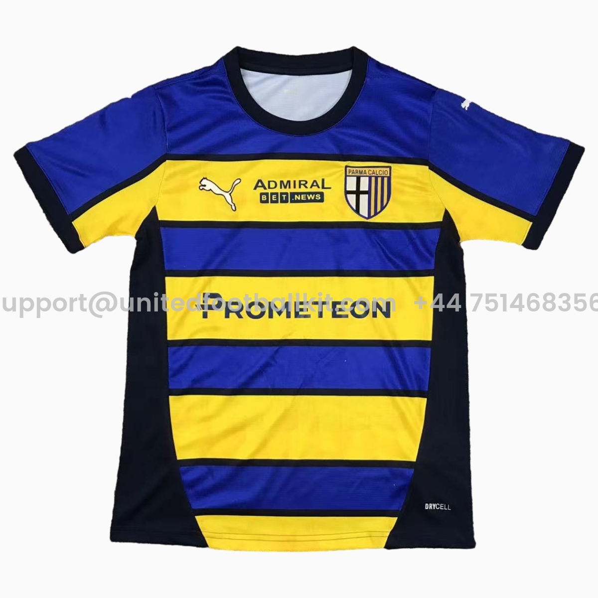 Unitedfootballkit.com | Parma 24-25 Away Jersey - Fans Version -Customize Name, Number and Patch | Worldwide Shipping
