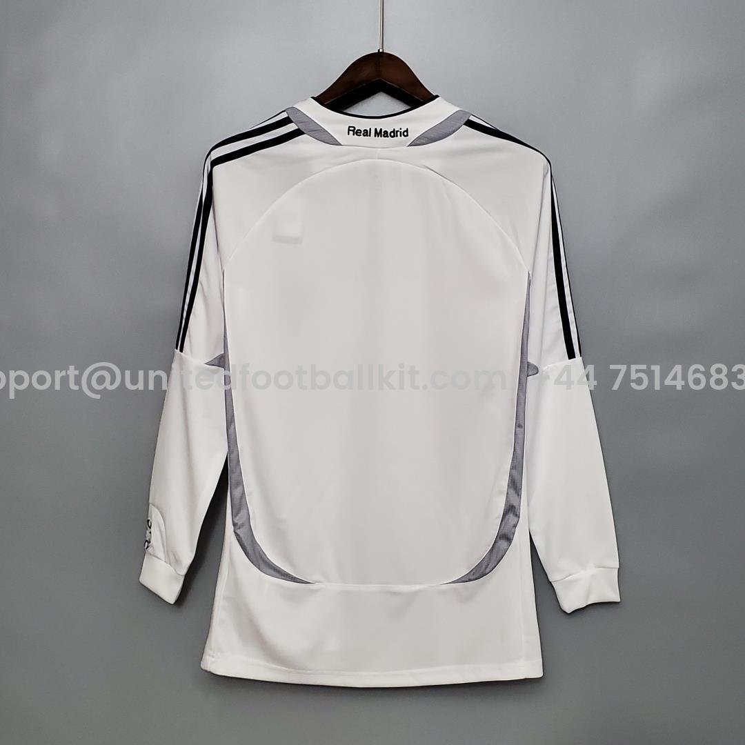 Unitedfootballkit.com | Retro Real Madrid 06-07 Home Long Sleeve Jersey -Customize Name, Number and Patch | Worldwide Shipping