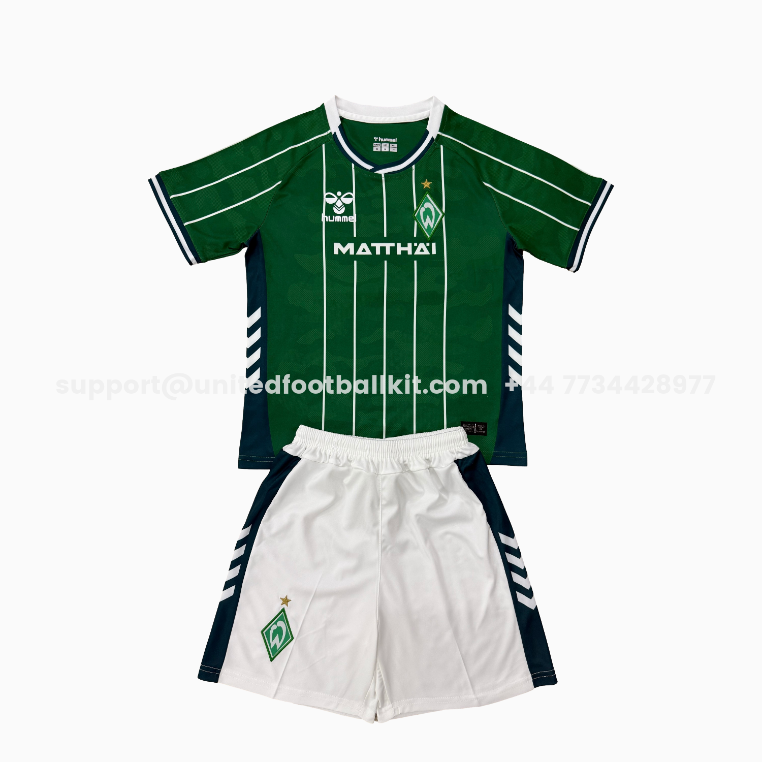 Unitedfootballkit.com | Werder Bremen 25-26 Home Kids Kit -Customize Name, Number and Patch | Worldwide Shipping