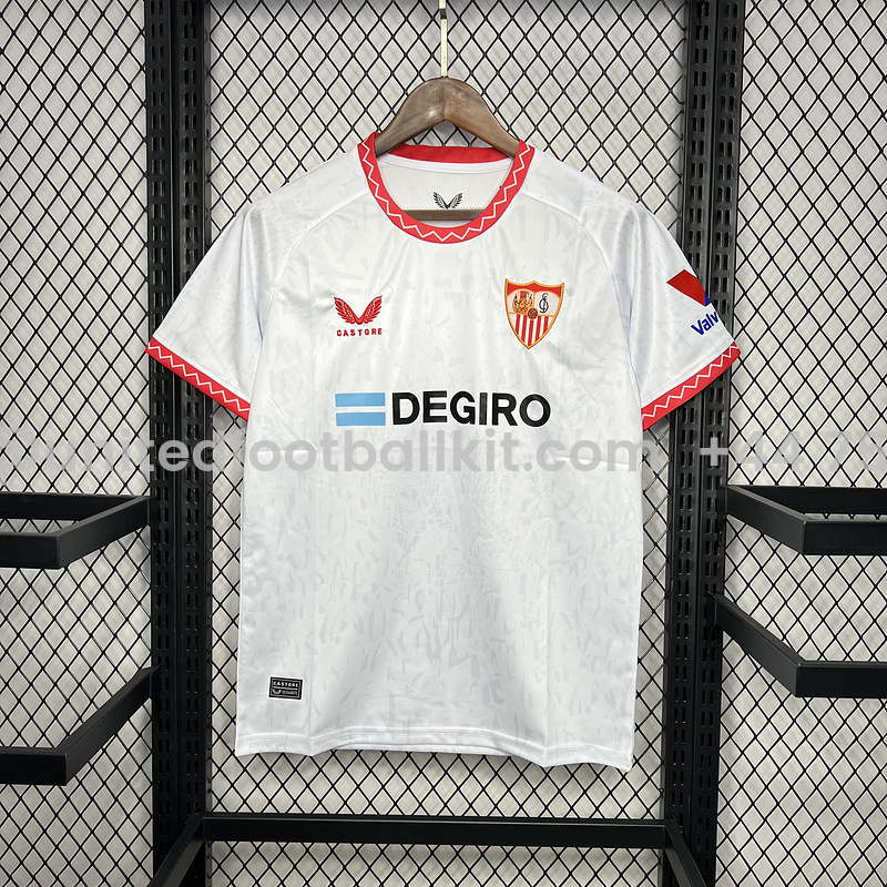 Unitedfootballkit.com | Sevilla 24-25 Home Stadium Jersey - Fans Version -Customize Name, Number and Patch | Worldwide Shipping