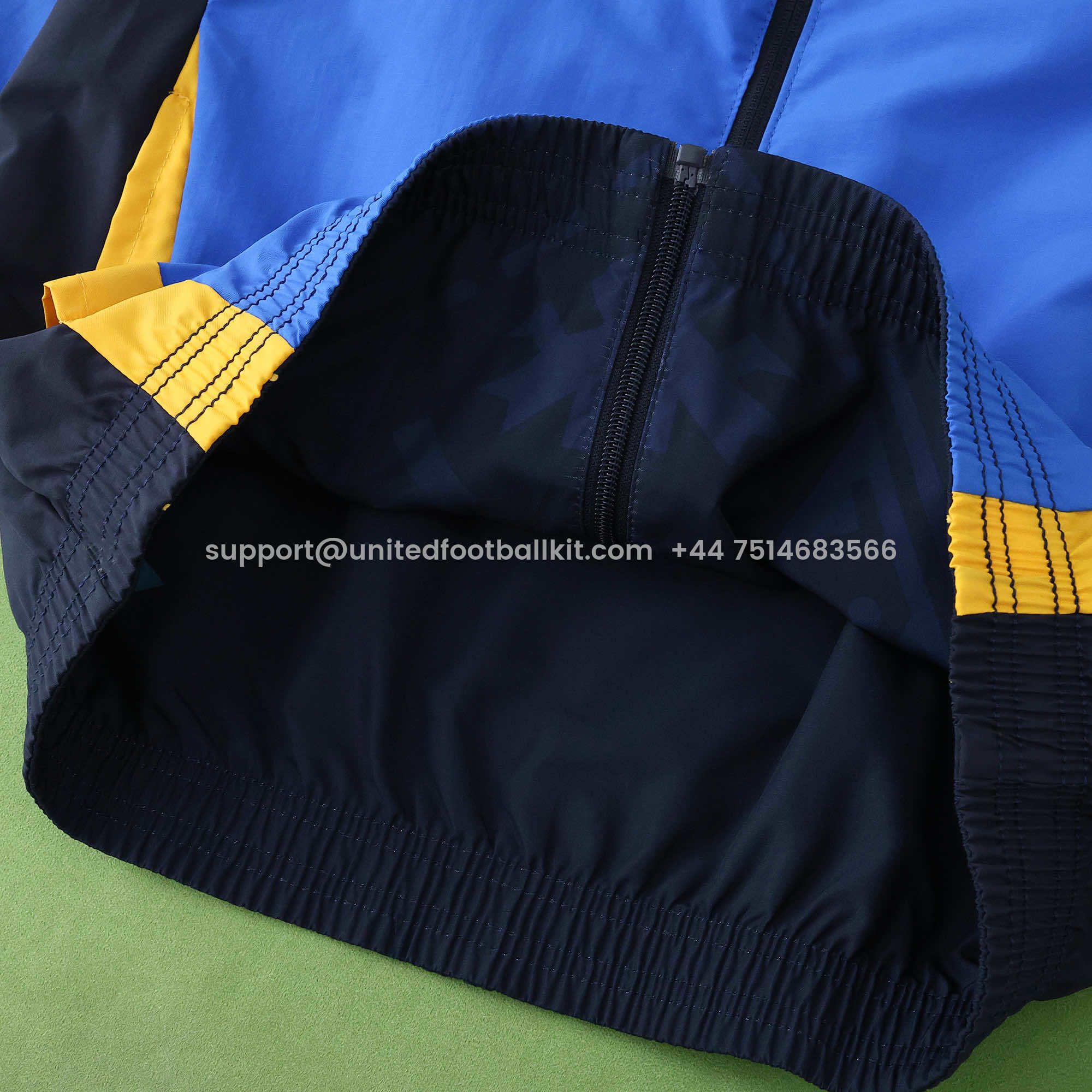 Unitedfootballkit.com | Club América 25-26 Throwback Double Sided Reversible Windbreaker - Blue & Black -Customize Name, Number and Patch | Worldwide Shipping