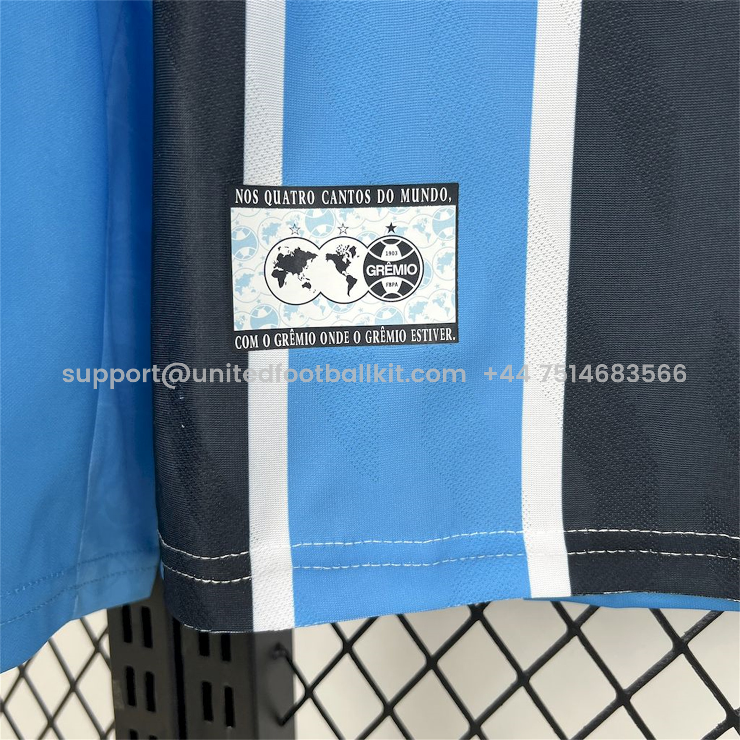 Unitedfootballkit.com | Gremio 25-26 Home Long Sleeves Jersey with Sponsor - Fans Version -Customize Name, Number and Patch | Worldwide Shipping