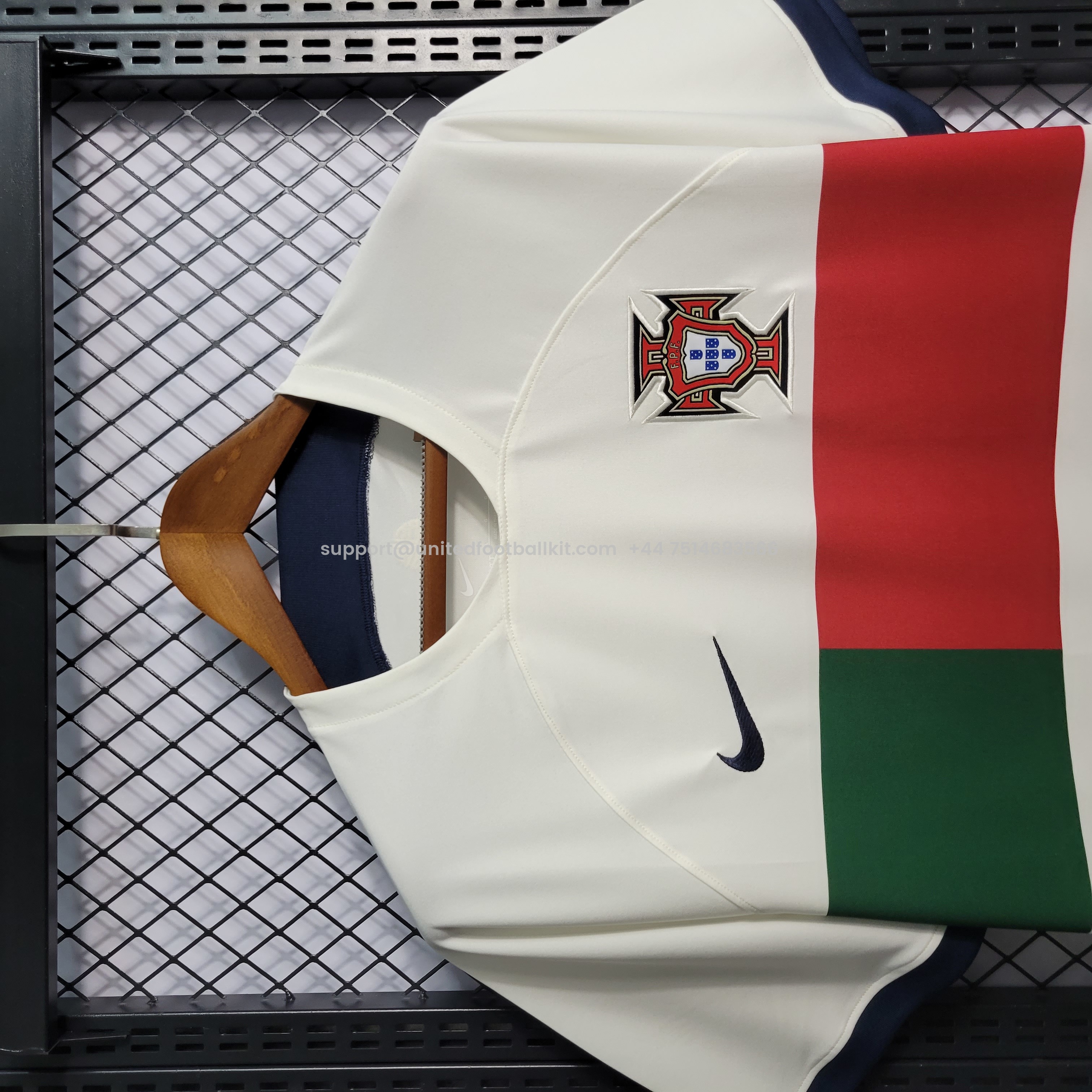 Unitedfootballkit.com | Portugal 22-23 Away Stadium Jersey - Fans Version -Customize Name, Number and Patch | Worldwide Shipping