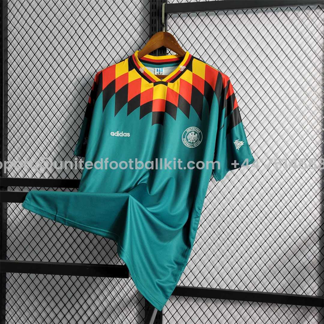 Unitedfootballkit.com | Retro Germany 1994 Away Stadium Jersey -Customize Name, Number and Patch | Worldwide Shipping