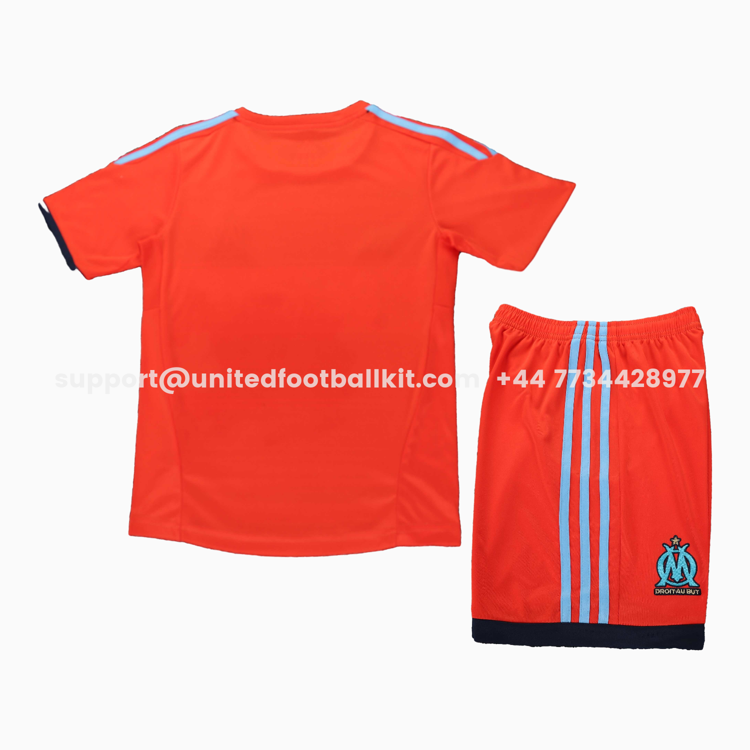 Unitedfootballkit.com | Retro Marseille 2011-12 Home Kids Kit -Customize Name, Number and Patch | Worldwide Shipping