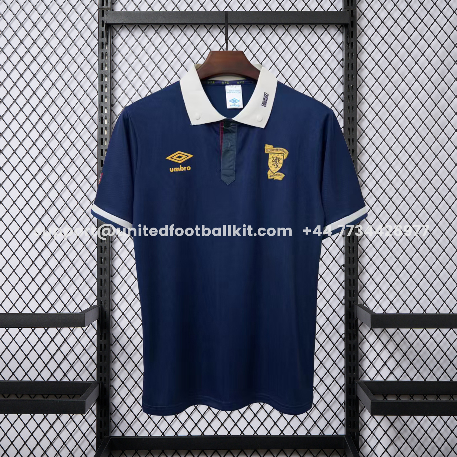 Unitedfootballkit.com | Retro S-c-o.t l.a-n.d 1988-89 Home Jersey - Fans Version -Customize Name, Number and Patch | Worldwide Shipping