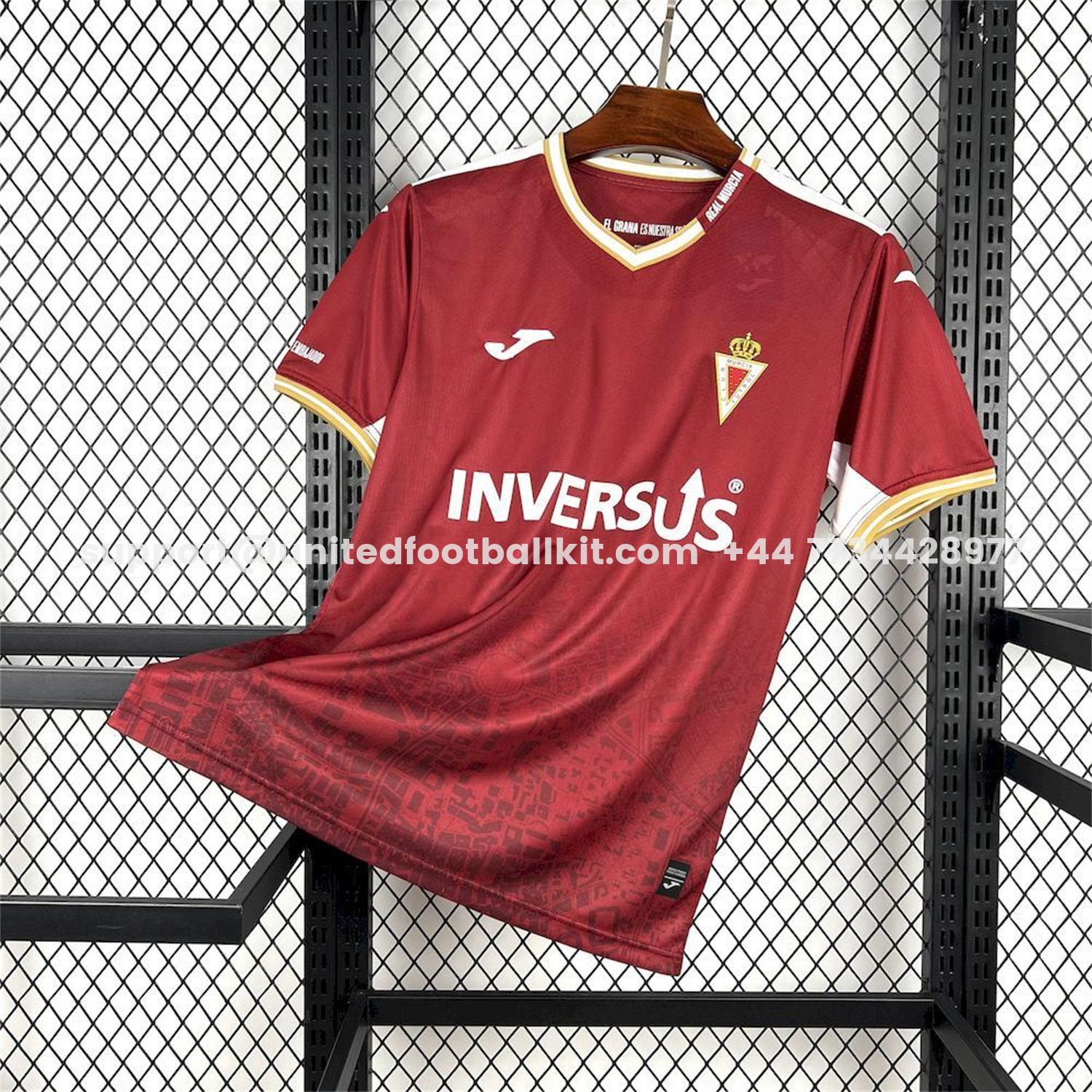 Unitedfootballkit.com | Real Murcia 25-26 Home Jersey - Fans Version -Customize Name, Number and Patch | Worldwide Shipping