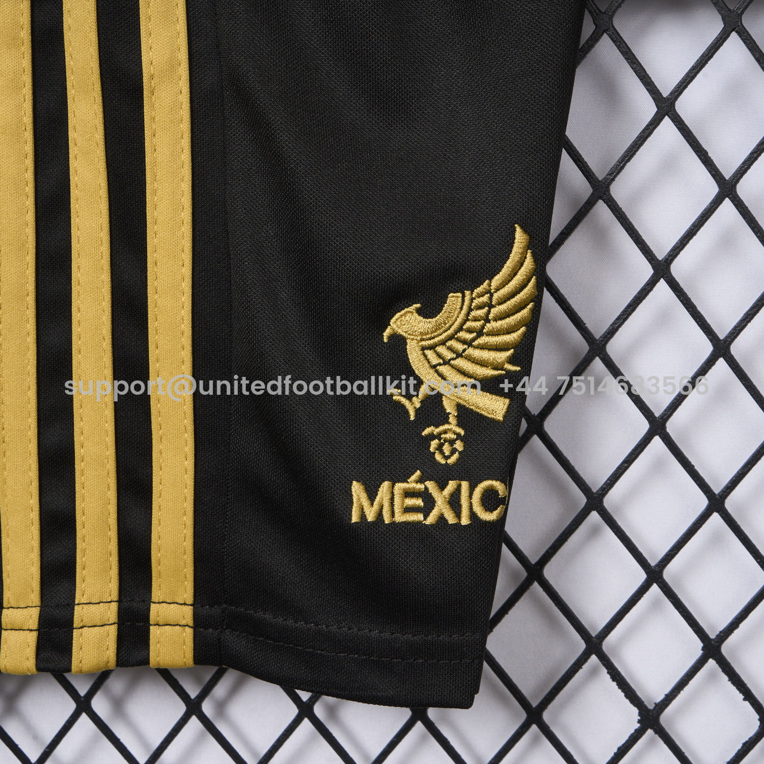 Unitedfootballkit.com | Mexico 2025 Gold Cup Black Kids Kit -Customize Name, Number and Patch | Worldwide Shipping