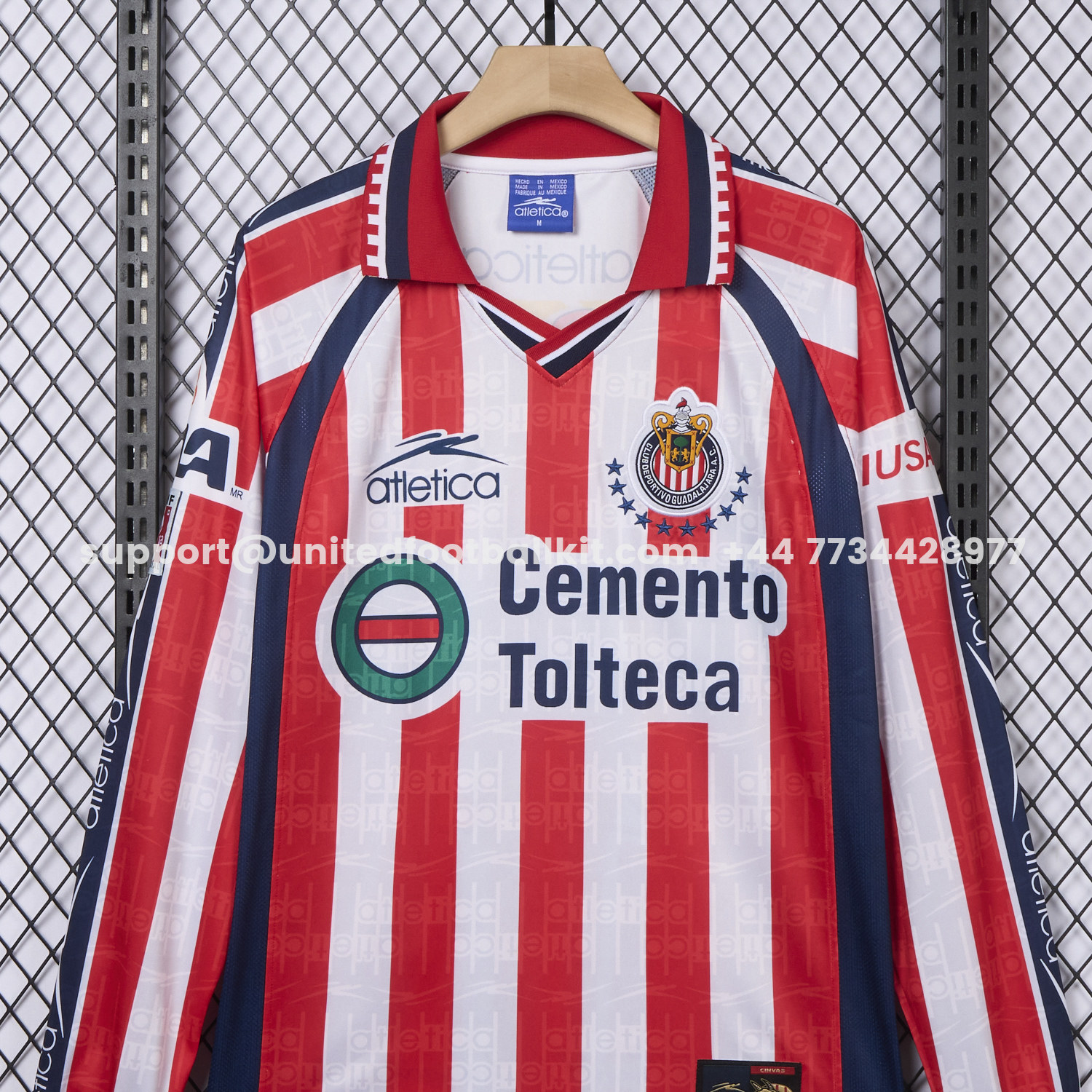 Unitedfootballkit.com | Retro Chivas de Guadalajara 1999-00 Home Long Sleeves Jersey -Customize Name, Number and Patch | Worldwide Shipping