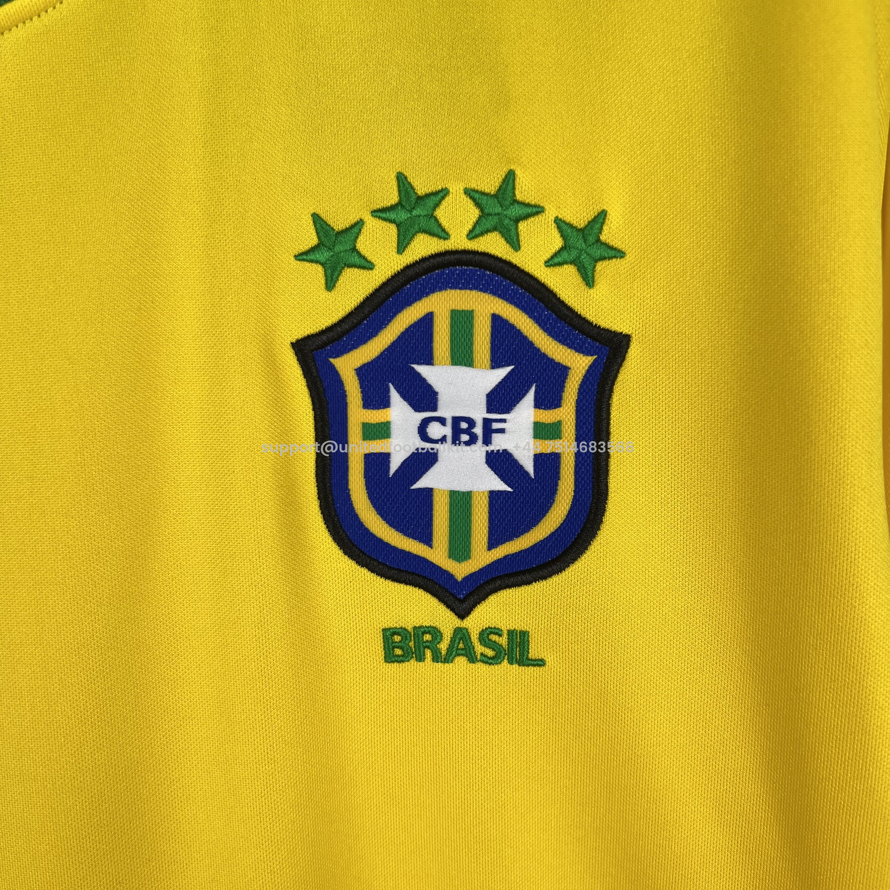 Unitedfootballkit.com | Retro Brazil 1998 Home Stadium Long Sleeve Jersey -Customize Name, Number and Patch | Worldwide Shipping