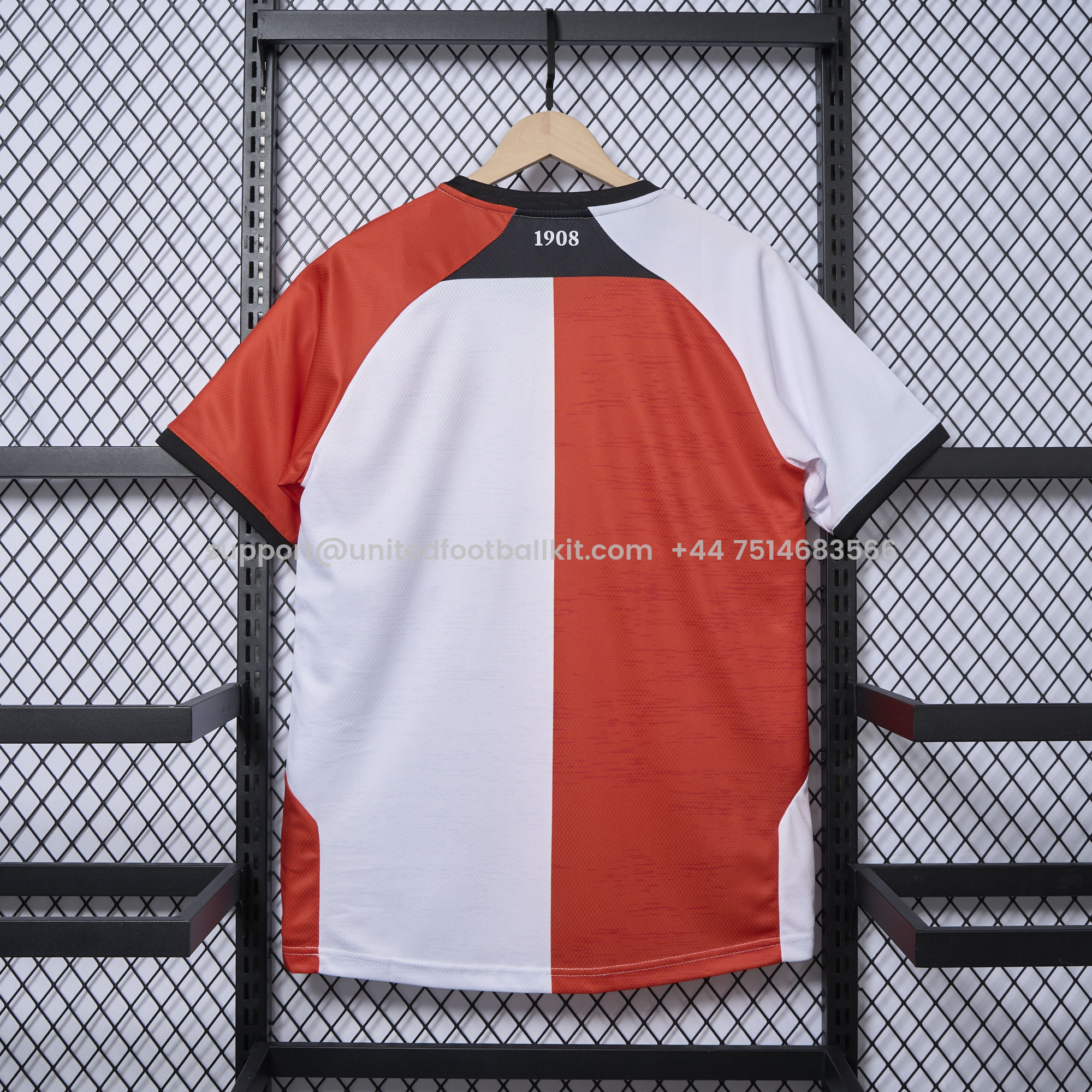 Unitedfootballkit.com | Feyenoord 24-25 Home Stadium Jersey - Fans Version -Customize Name, Number and Patch | Worldwide Shipping