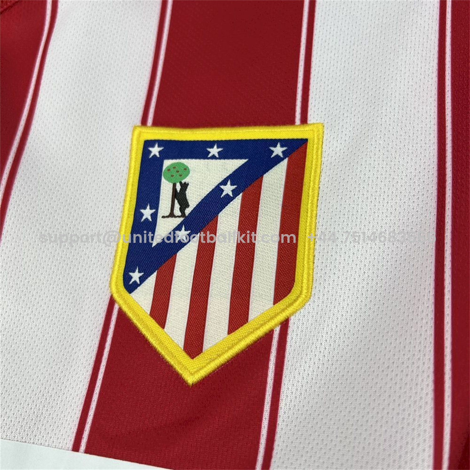 Unitedfootballkit.com | Retro Atletico Madrid 2003-04 Home Jersey -Customize Name, Number and Patch | Worldwide Shipping