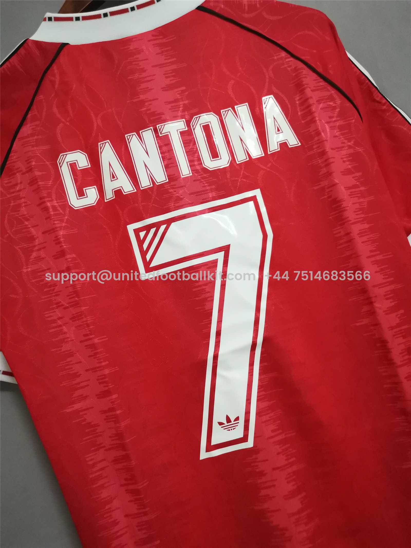 Unitedfootballkit.com | Retro Manchester United 91-92 Home Jersey -Customize Name, Number and Patch | Worldwide Shipping