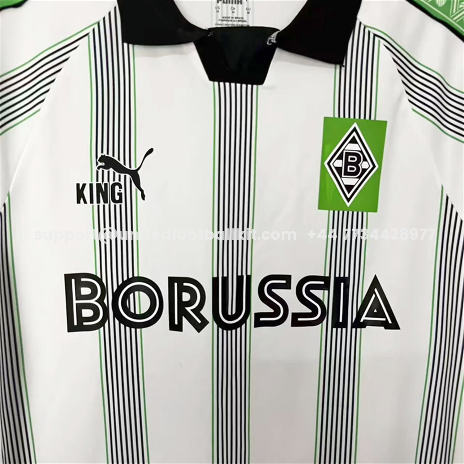 Unitedfootballkit.com | Borussia Mönchengladbach 25-26 King Retro Style Special Jersey - Fans Version -Customize Name, Number and Patch | Worldwide Shipping