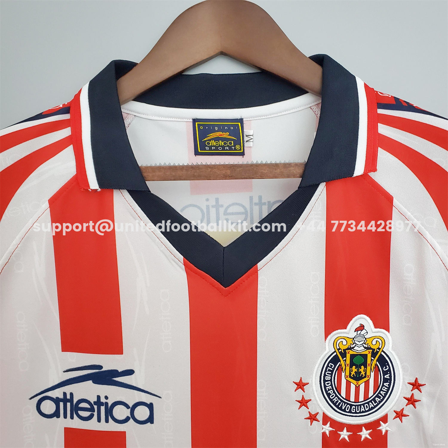 Unitedfootballkit.com | Retro Chivas de Guadalajara 1998-99 Home Jersey -Customize Name, Number and Patch | Worldwide Shipping