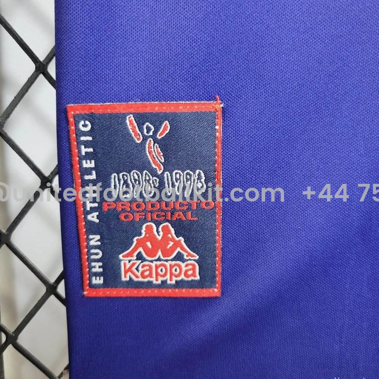 Unitedfootballkit.com | Retro Athletic Bilbao 1997-98 Away Jersey -Customize Name, Number and Patch | Worldwide Shipping