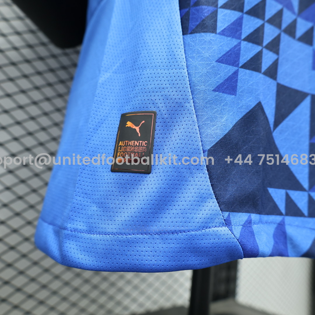 Unitedfootballkit.com | Al Hilal Riyadh Crescent 24-25 Home Stadium Jersey With Chest Advertisement - Player Version -Customize Name, Number and Patch | Worldwide Shipping