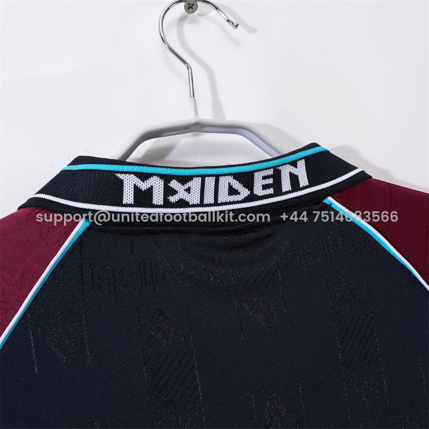 Unitedfootballkit.com | Retro West Ham United 1999 Iron Maiden Home Jersey -Customize Name, Number and Patch | Worldwide Shipping