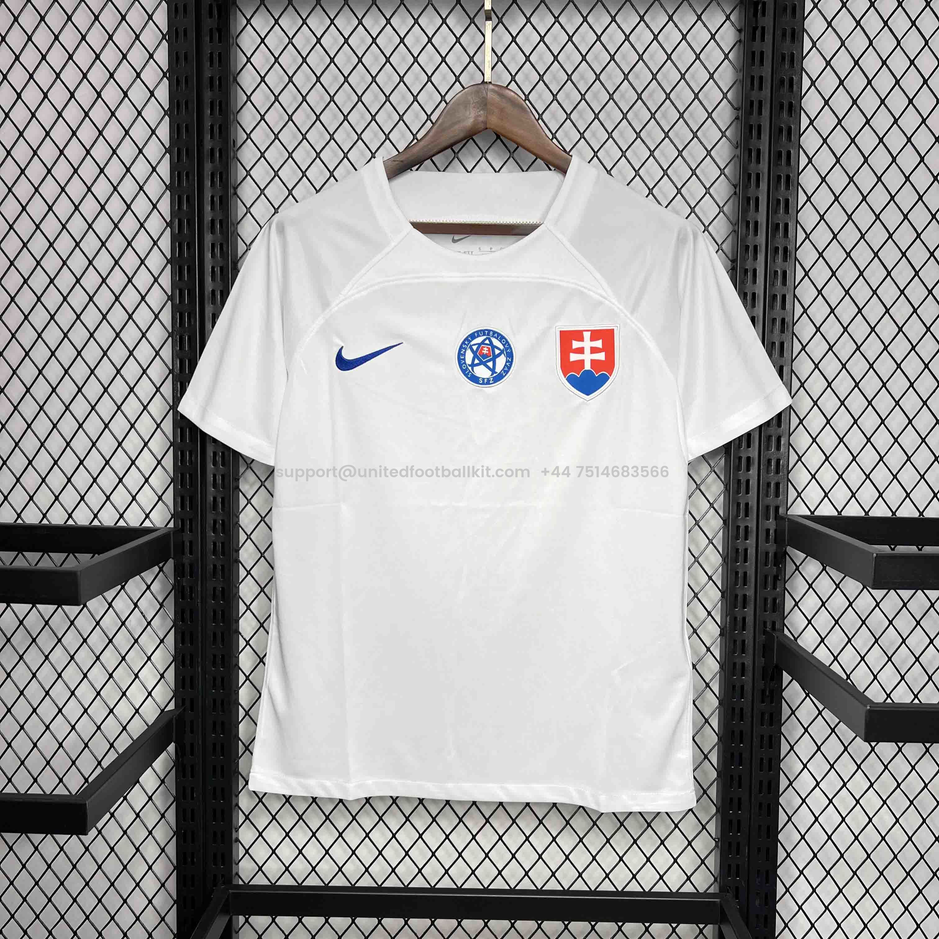 Unitedfootballkit.com | Slovakia 2024 Away Jersey - Fans Version -Customize Name, Number and Patch | Worldwide Shipping