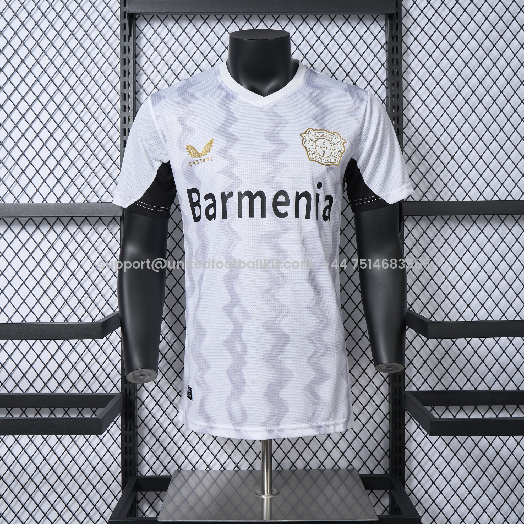 Unitedfootballkit.com | Bayer 04 Leverkusen 24-25 Away Jersey - Player Version -Customize Name, Number and Patch | Worldwide Shipping