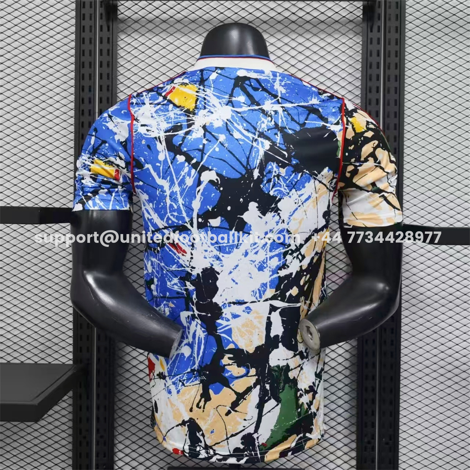 Unitedfootballkit.com | Manchester United 25-26 Stone Roses Special Jersey - Player Version -Customize Name, Number and Patch | Worldwide Shipping