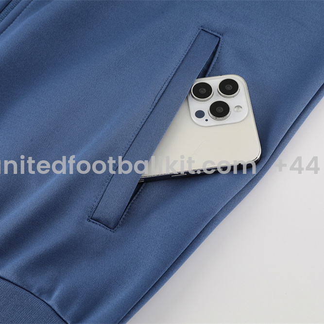 Unitedfootballkit.com | Inter Milan 24-25 Jacket Training Tracksuit - Light Blue -Customize Name, Number and Patch | Worldwide Shipping
