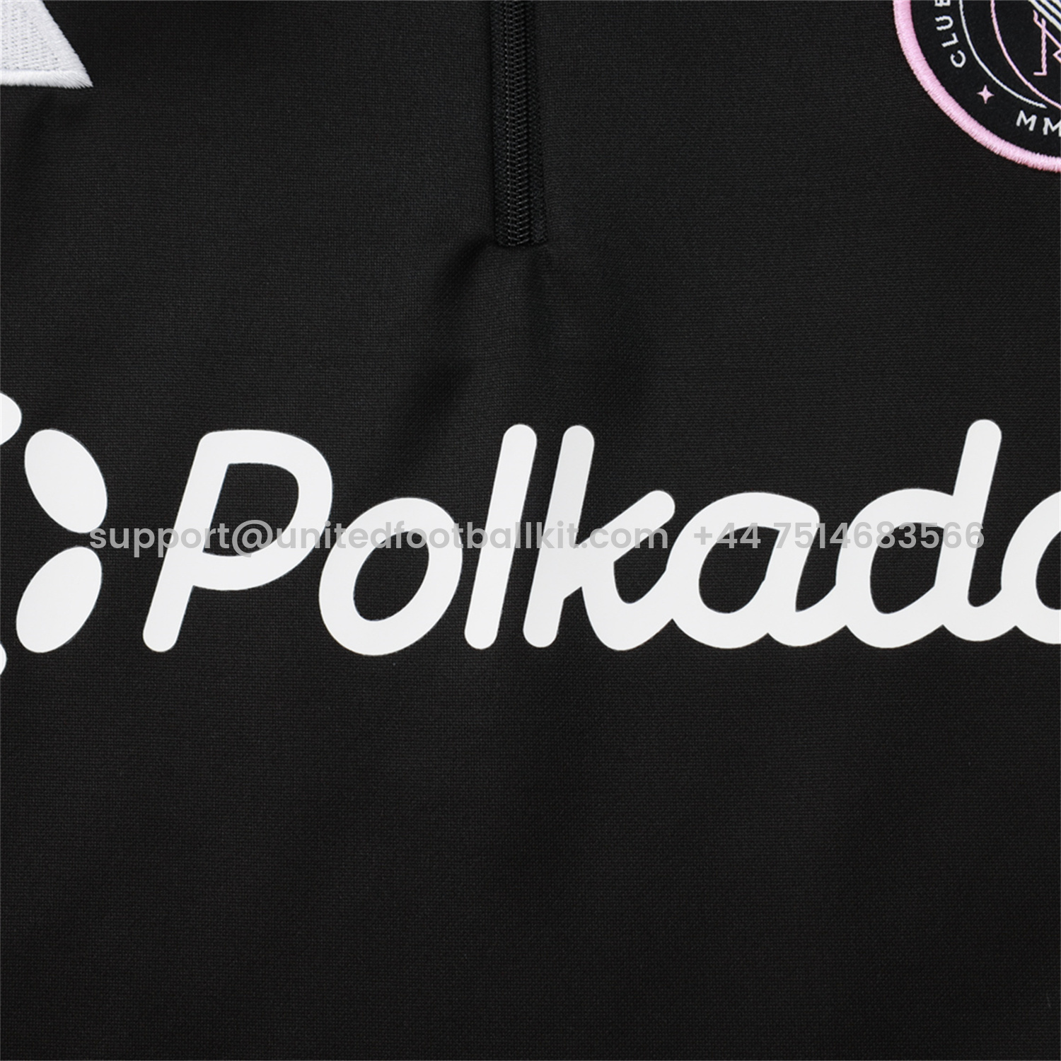 Unitedfootballkit.com | INT M.A.M 25-26 Long Sleeves Training Set - Black Top & Black Pants -Customize Name, Number and Patch | Worldwide Shipping