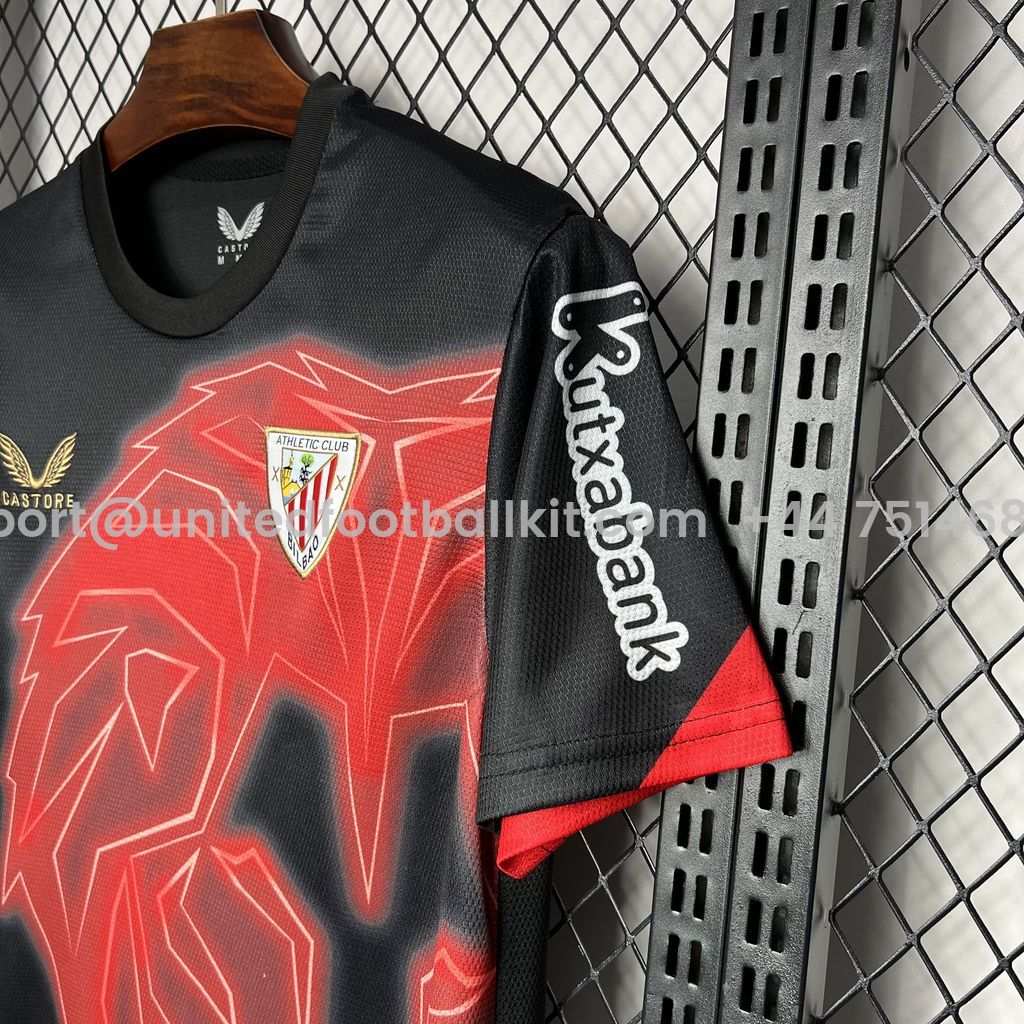 Unitedfootballkit.com | Athletic Bilbao 24-25 Pre-match Training Jersey - Fans Version -Customize Name, Number and Patch | Worldwide Shipping