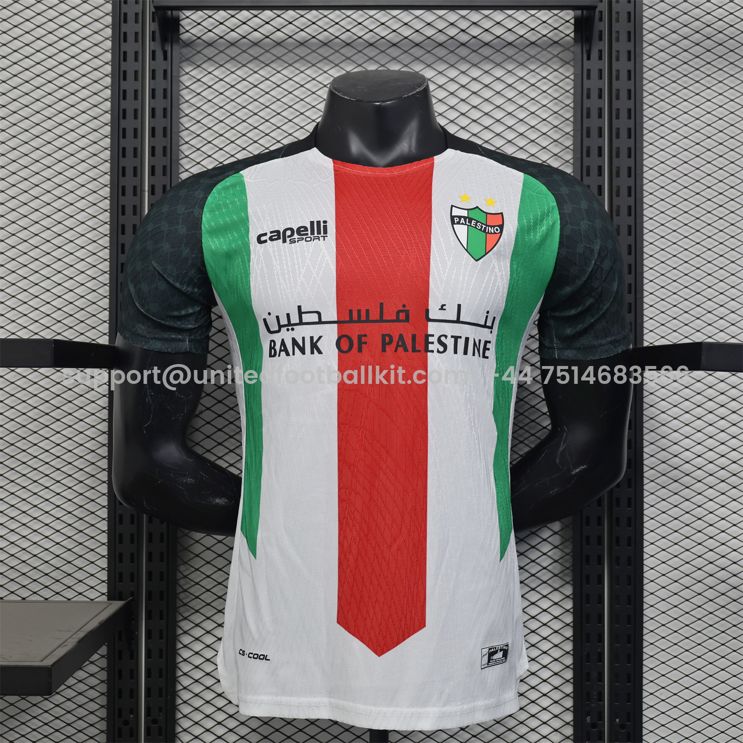 Unitedfootballkit.com | Club Deportivo Palestino 25-26 Home Jersey - Player Version -Customize Name, Number and Patch | Worldwide Shipping