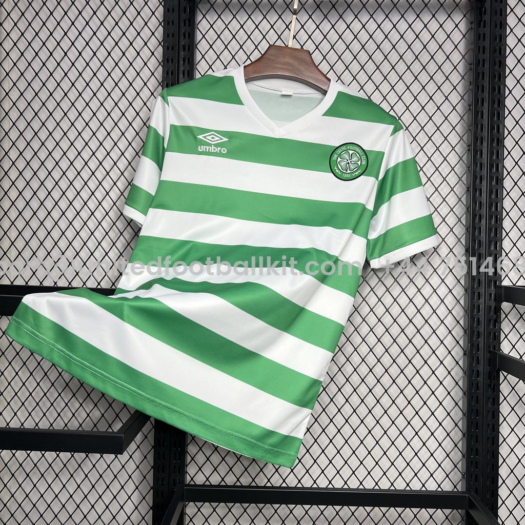 Unitedfootballkit.com | Retro Celtic 1980-81 Home Stadium Jersey -Customize Name, Number and Patch | Worldwide Shipping