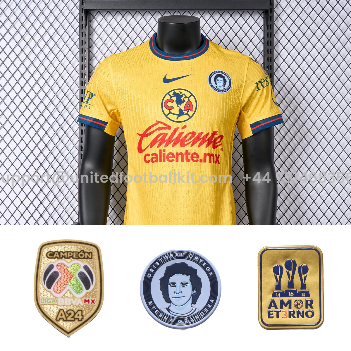 Unitedfootballkit.com | Club América 24-25 Home Jersey - Player Version -Customize Name, Number and Patch | Worldwide Shipping