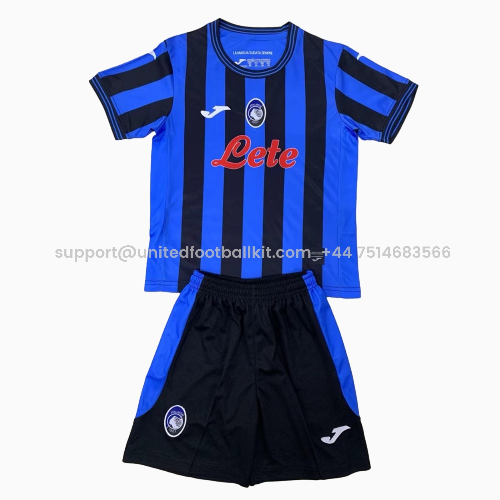 Unitedfootballkit.com | Atalanta 24-25 Home Men's Adult Jersey Set - Fans Version -Customize Name, Number and Patch | Worldwide Shipping
