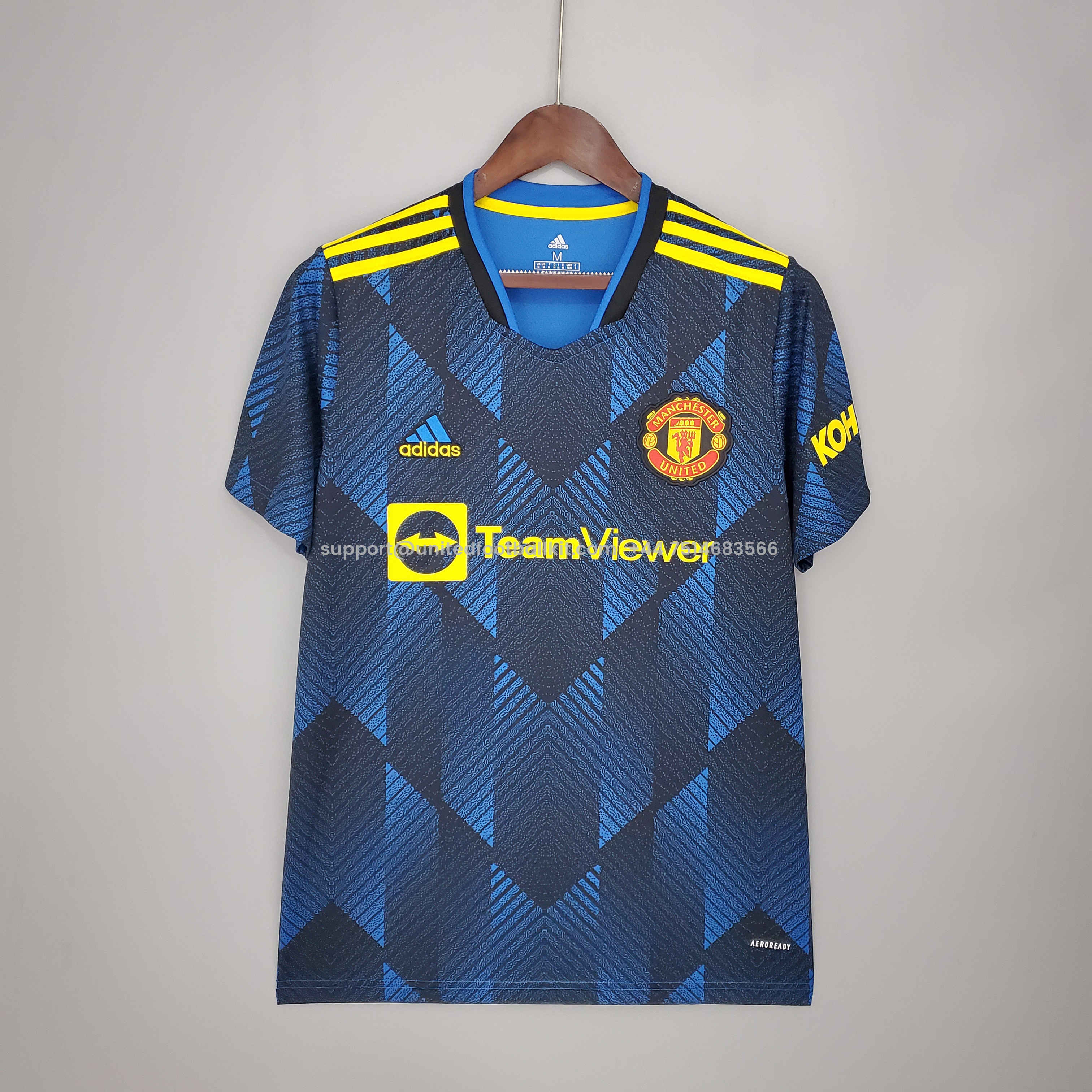 Unitedfootballkit.com | Retro Manchester United 21-22 Third Jersey -Customize Name, Number and Patch | Worldwide Shipping