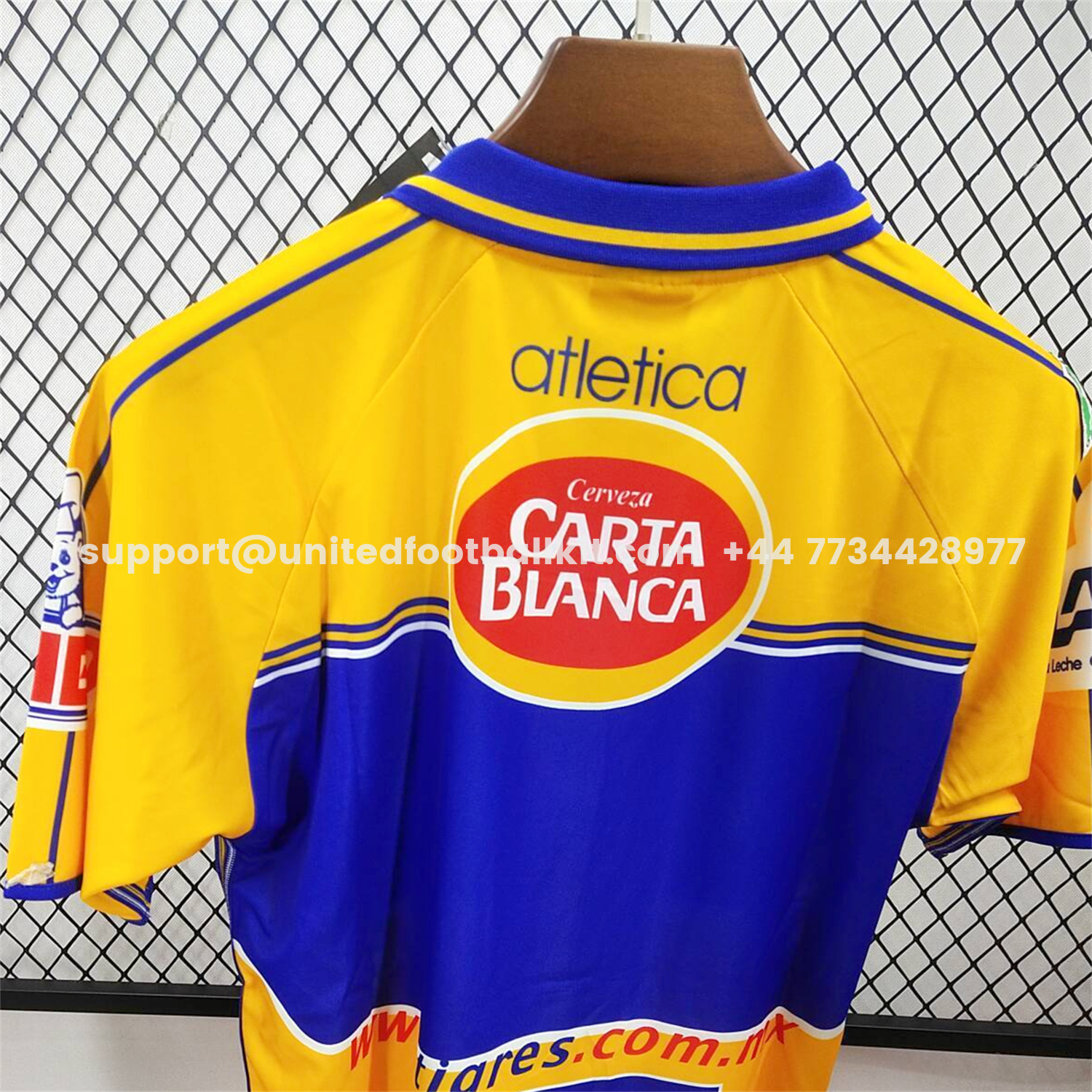 Unitedfootballkit.com | Retro Tigres UANL 2000-01 Home Jersey -Customize Name, Number and Patch | Worldwide Shipping