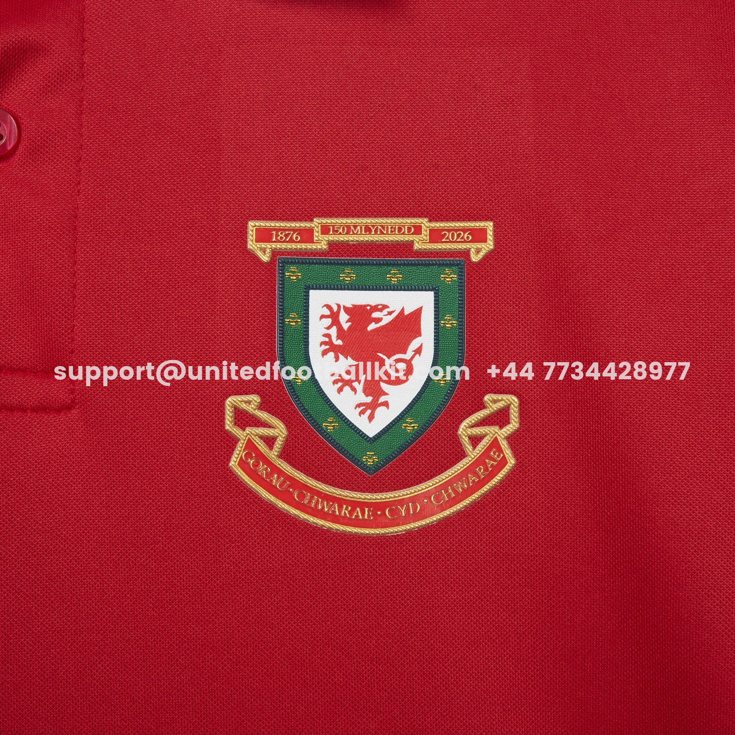 Unitedfootballkit.com | Wales 2026 150th Anniversary Edition Jersey - Fans Version -Customize Name, Number and Patch | Worldwide Shipping
