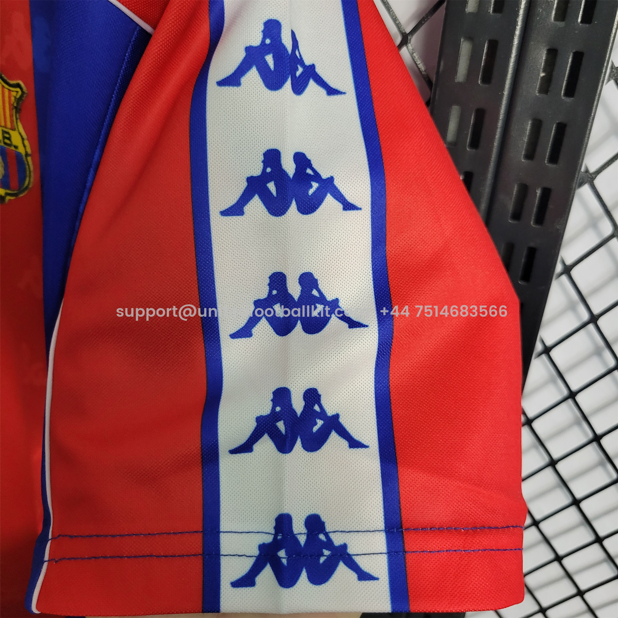 Unitedfootballkit.com | Retro Barcelona 92-95 Home Stadium Jersey -Customize Name, Number and Patch | Worldwide Shipping