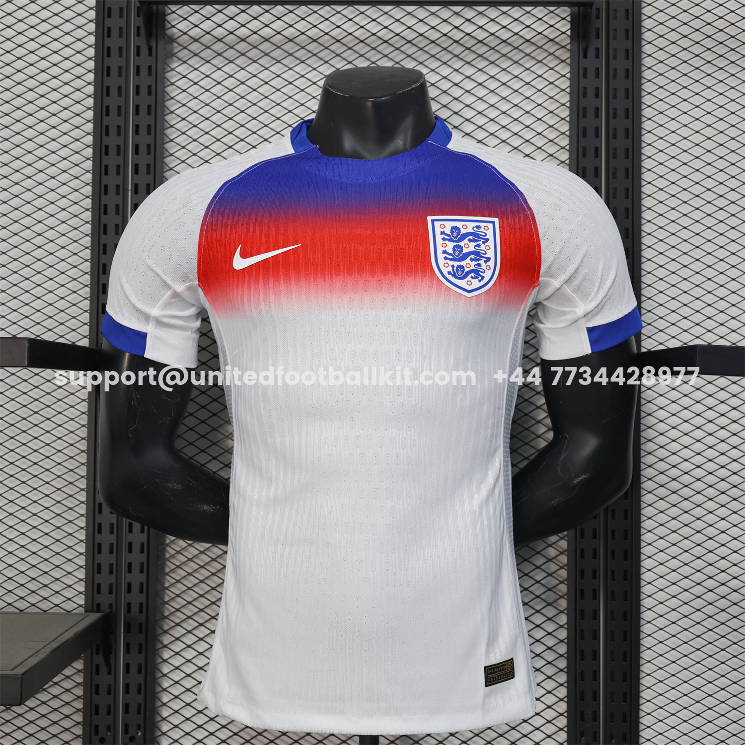 Unitedfootballkit.com | England 2025 Women's Team Home Jersey - Men's Player Version -Customize Name, Number and Patch | Worldwide Shipping