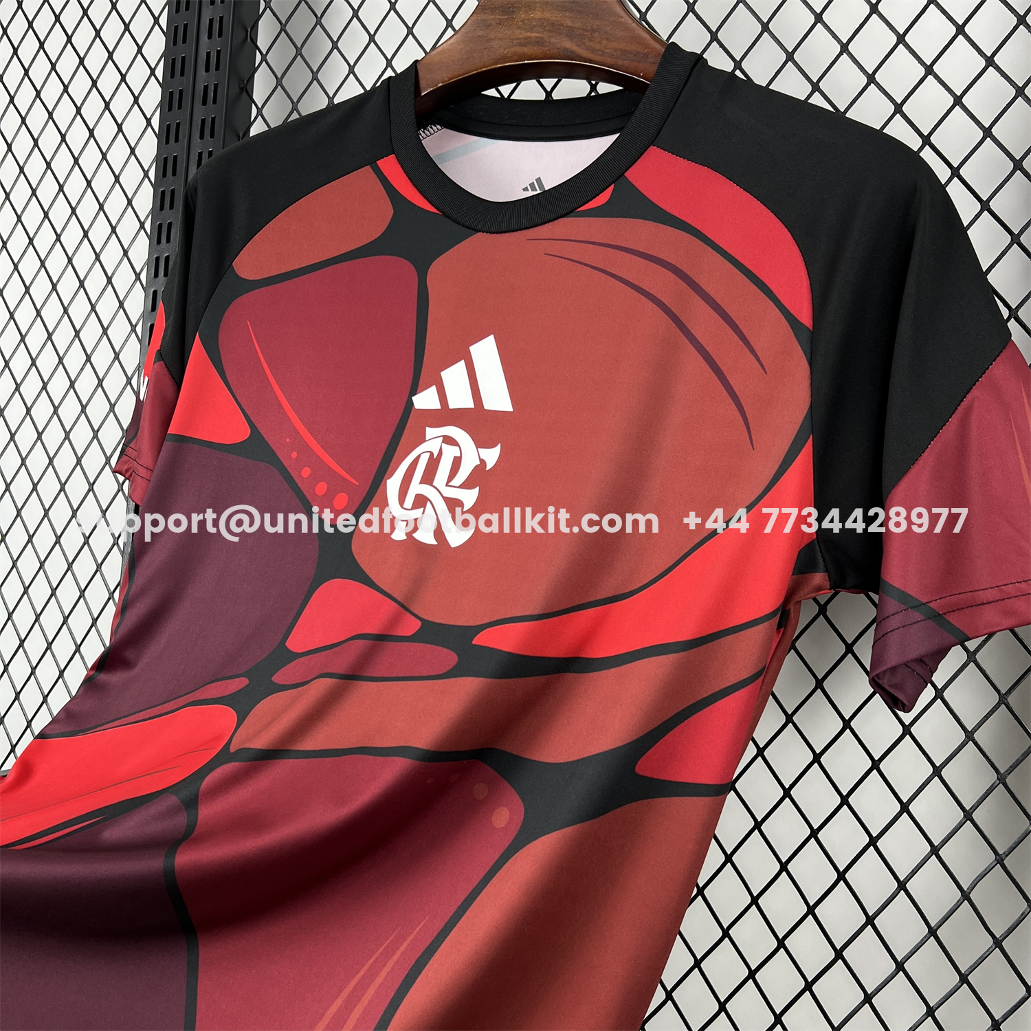 Unitedfootballkit.com | Flamengo 26-27 Red Pre-Match Jersey - Fans Version -Customize Name, Number and Patch | Worldwide Shipping