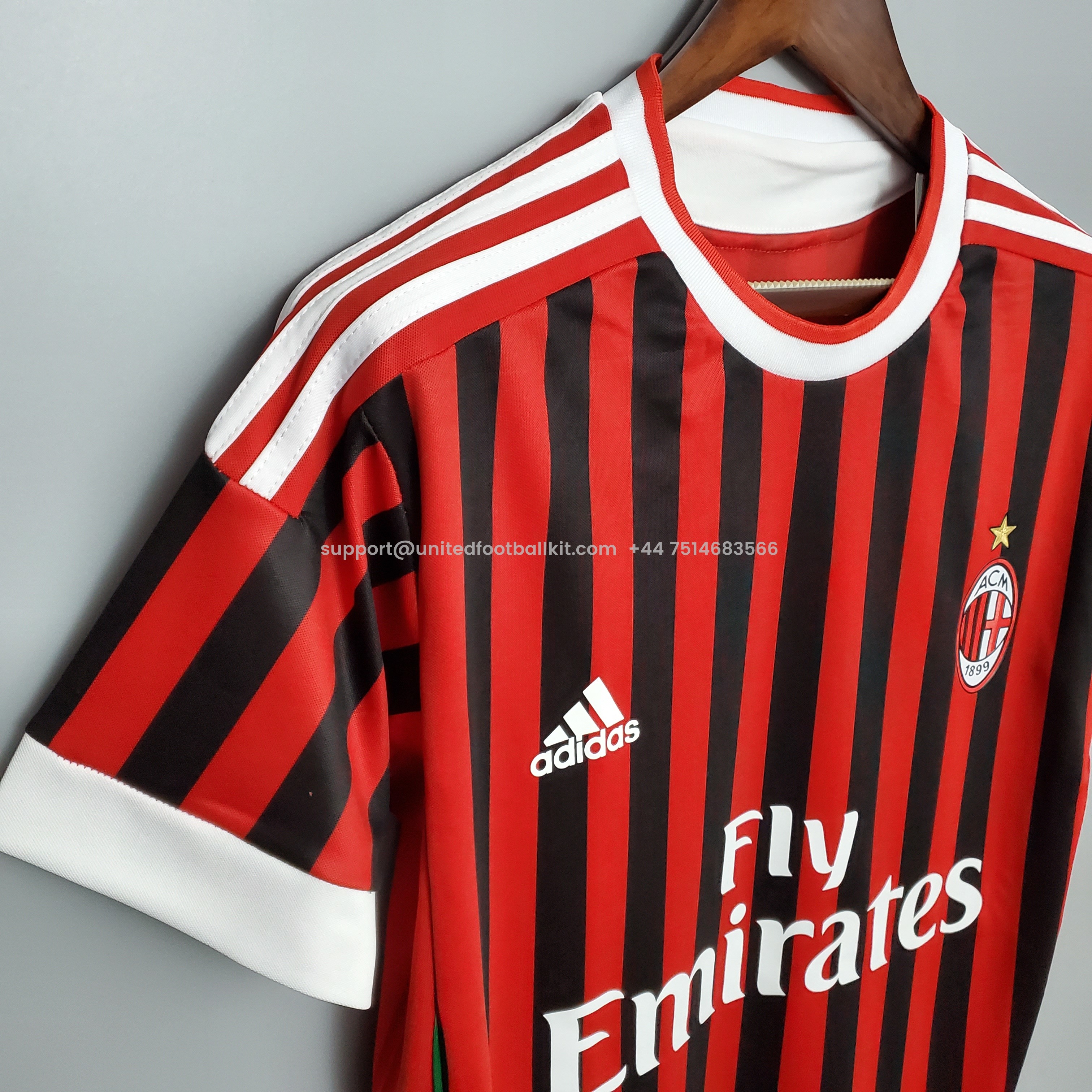 Unitedfootballkit.com | Retro AC Milan 11-12 Home Stadium Jersey -Customize Name, Number and Patch | Worldwide Shipping