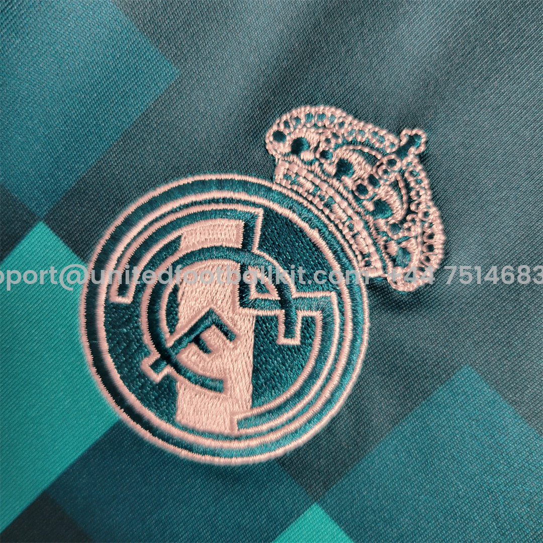 Unitedfootballkit.com | Retro Real Madrid 17-18 Third Jersey -Customize Name, Number and Patch | Worldwide Shipping