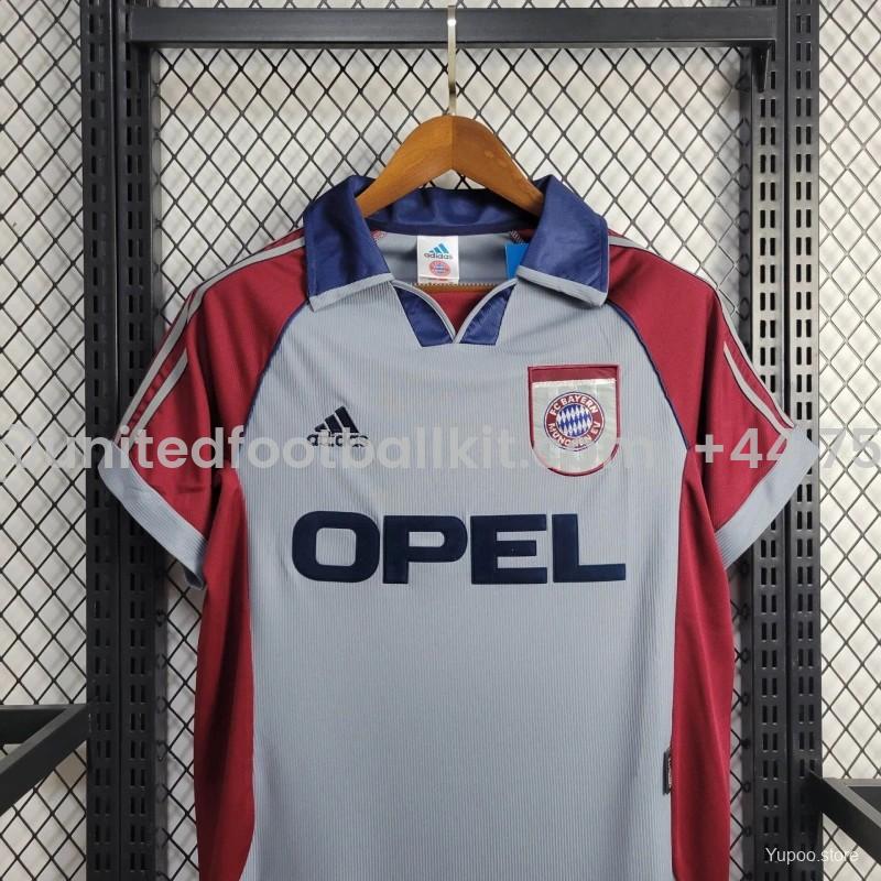 Unitedfootballkit.com | Retro Bayern Munich 1998-99 Third Jersey -Customize Name, Number and Patch | Worldwide Shipping