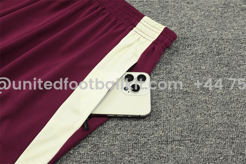 Unitedfootballkit.com | Bayern Munich 24-25 Long Sleeve Training Set - White & Red -Customize Name, Number and Patch | Worldwide Shipping