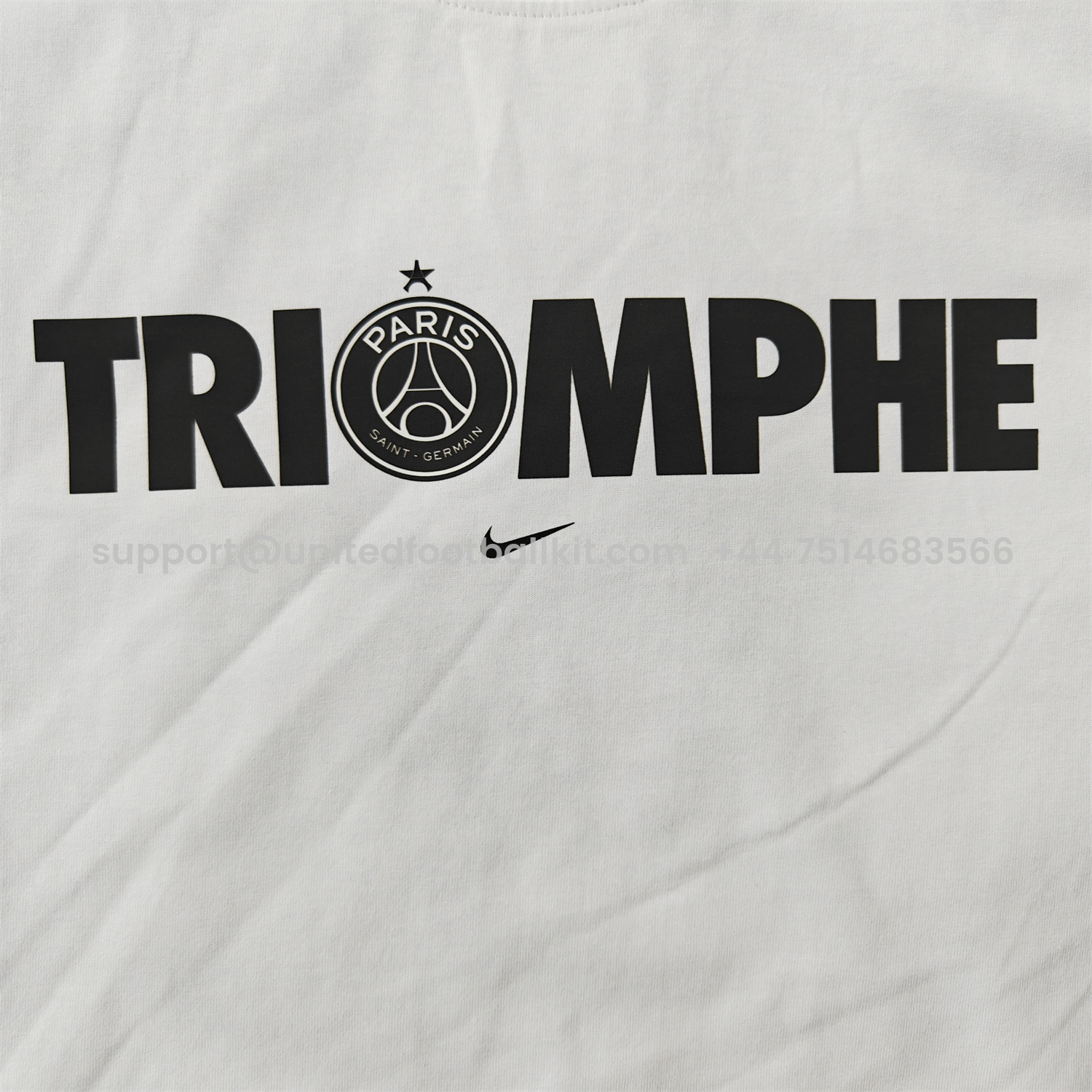 Unitedfootballkit.com | Paris Saint-Germain PSG 2025 Champions League Commemorative White T-shirt -Customize Name, Number and Patch | Worldwide Shipping