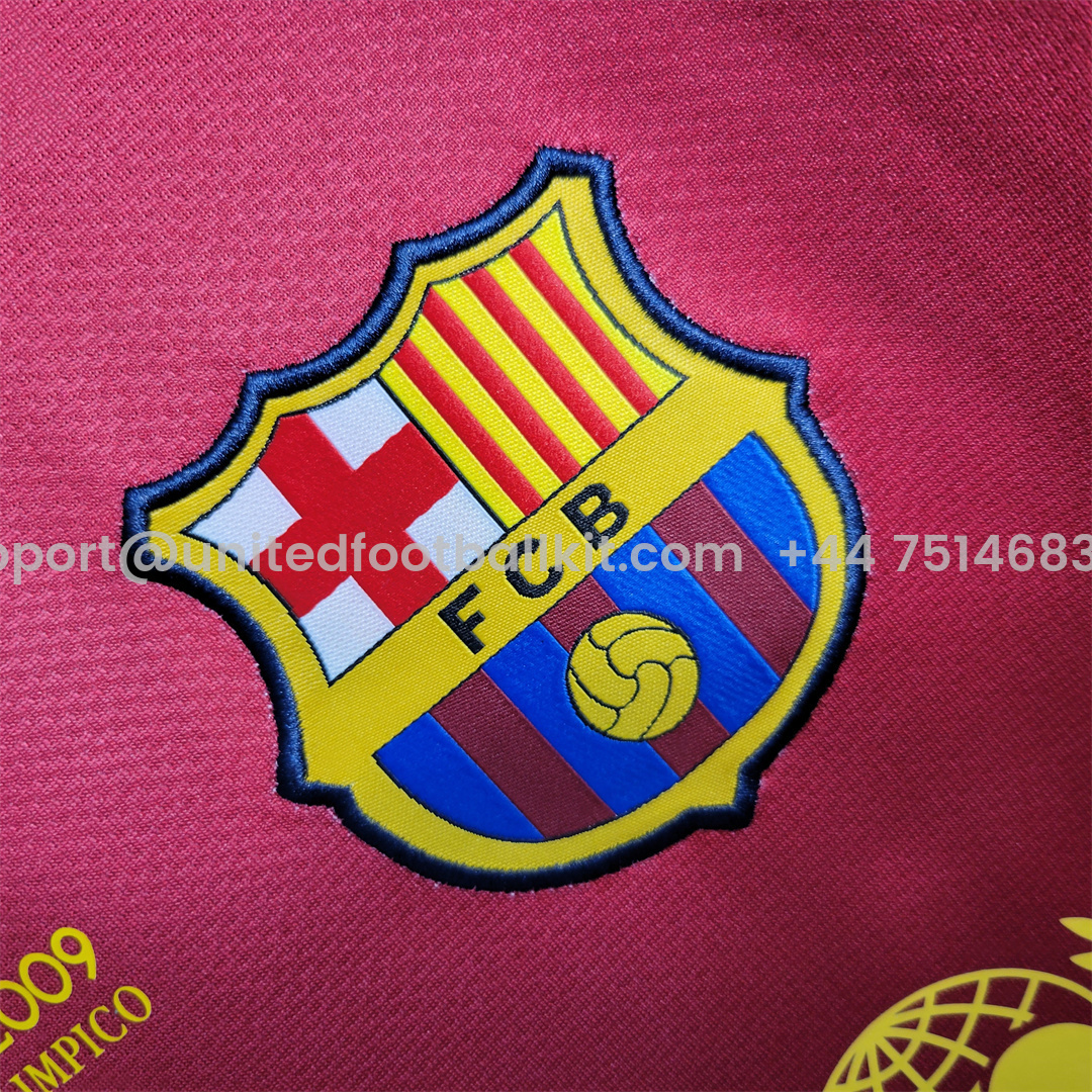 Unitedfootballkit.com | Retro Barcelona 08-09 Home Stadium Jersey -Customize Name, Number and Patch | Worldwide Shipping