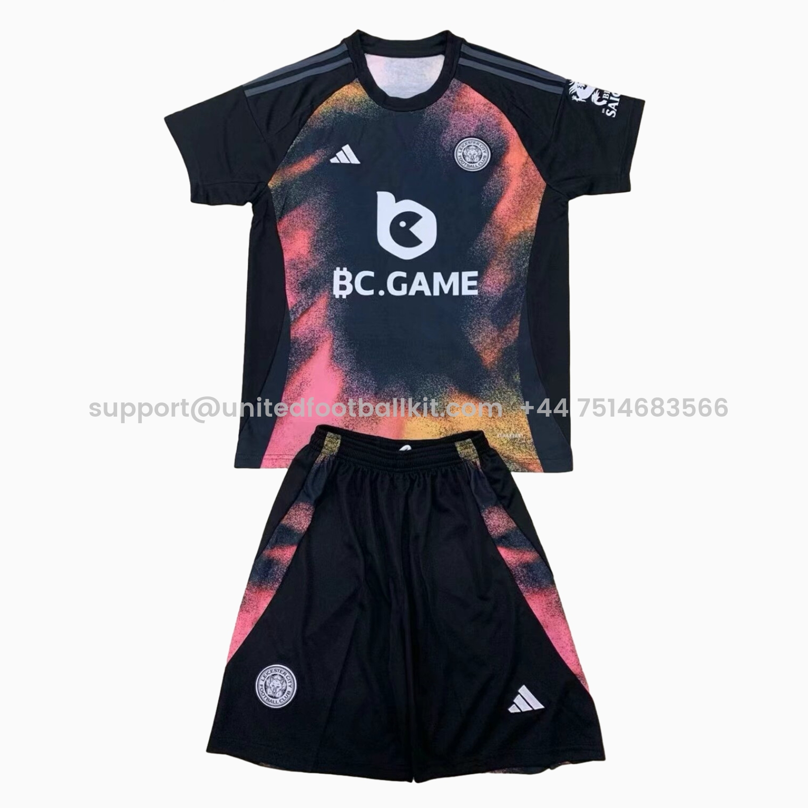 Unitedfootballkit.com | Leicester City 24-25 Away Men's Adult Jersey Set - Fans Version -Customize Name, Number and Patch | Worldwide Shipping