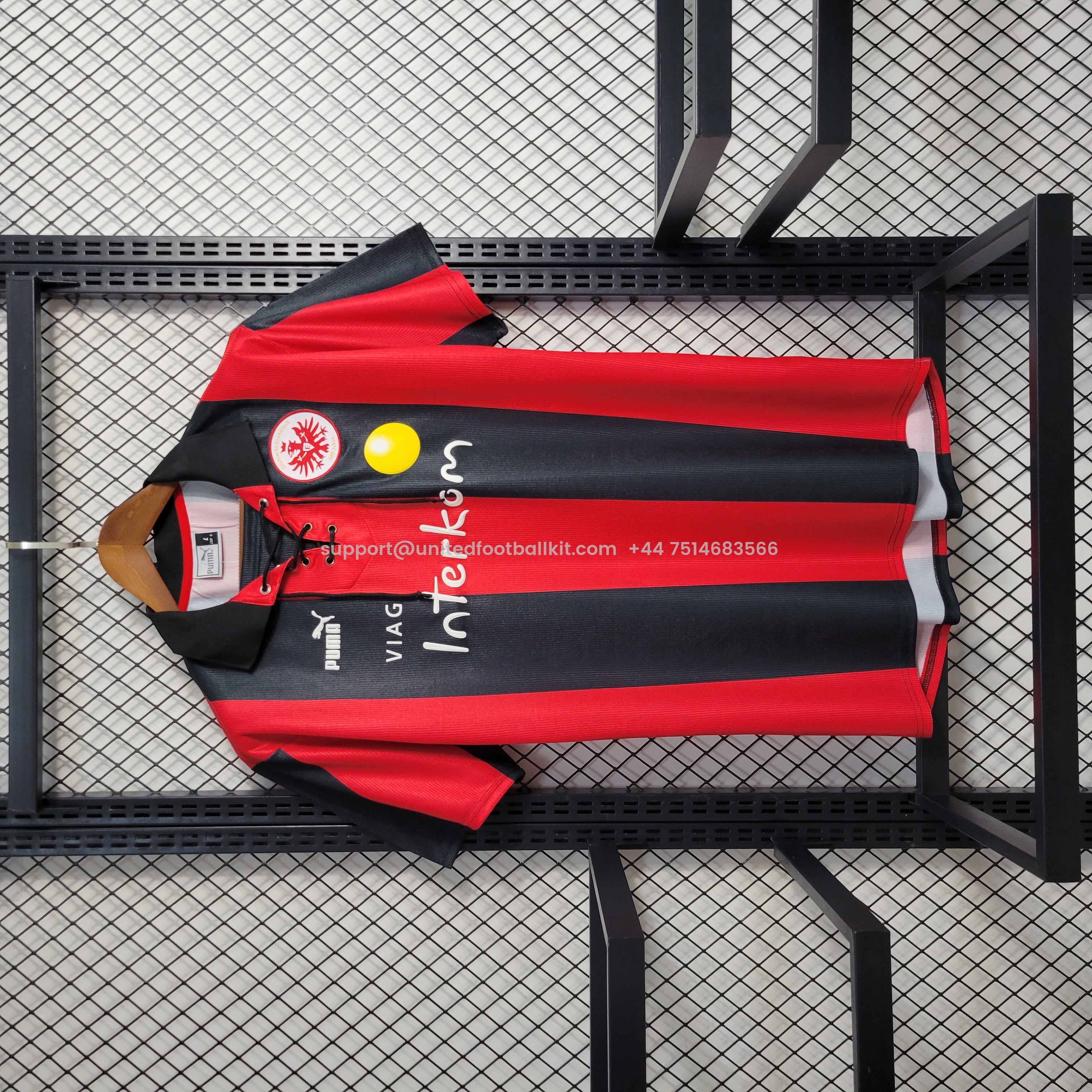 Unitedfootballkit.com | Retro Frankfurt 1998-00 Home Stadium Jersey -Customize Name, Number and Patch | Worldwide Shipping