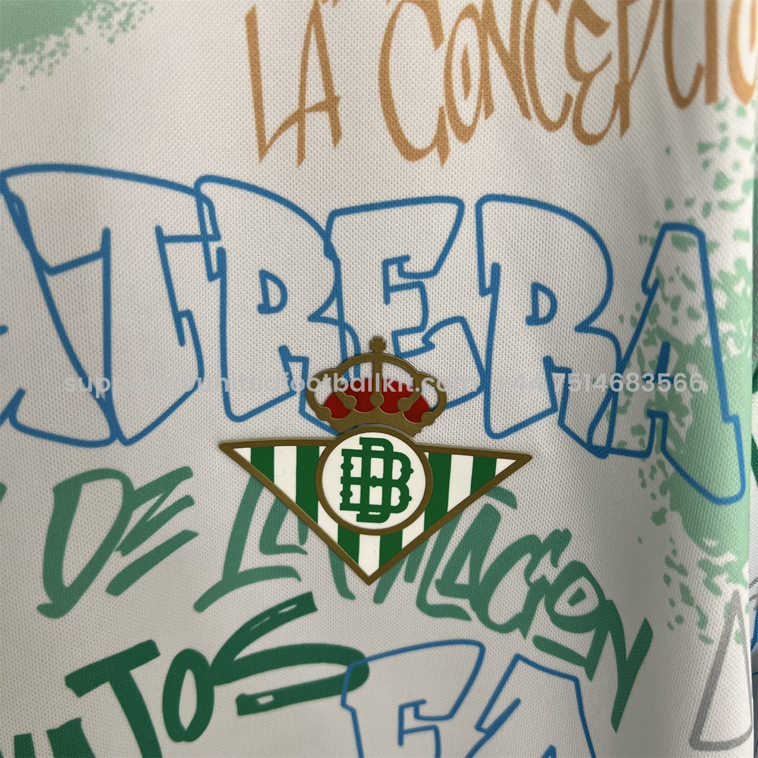 Unitedfootballkit.com | Real Betis 25-26 Graffiti Style Special Jersey - Fans Version -Customize Name, Number and Patch | Worldwide Shipping
