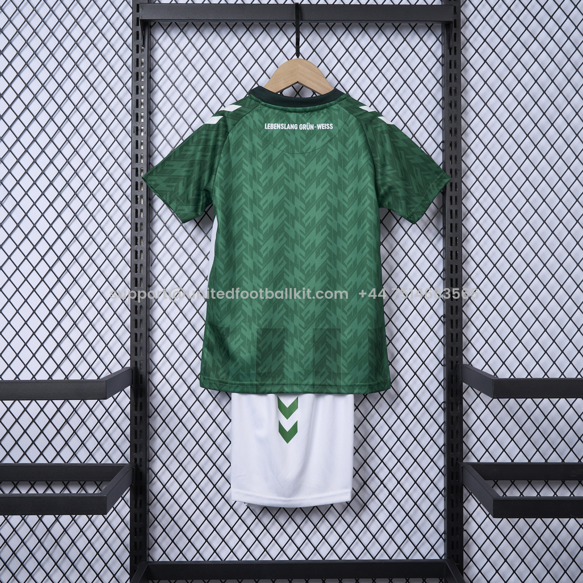 Unitedfootballkit.com | Werder Bremen 24-25 Home Stadium Kids Kit -Customize Name, Number and Patch | Worldwide Shipping
