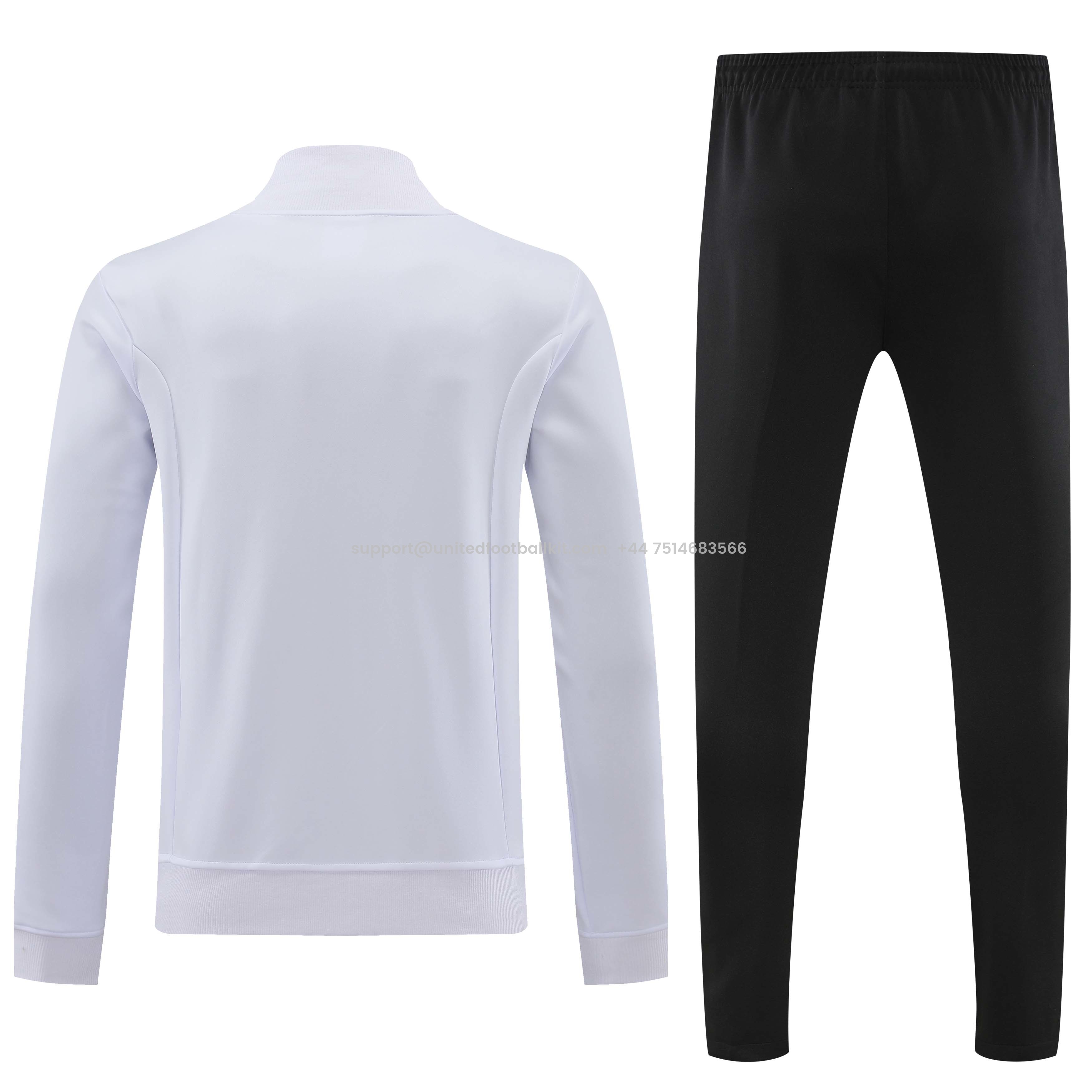 Unitedfootballkit.com | Germany 2024 Jacket Training Tracksuit - white -Customize Name, Number and Patch | Worldwide Shipping