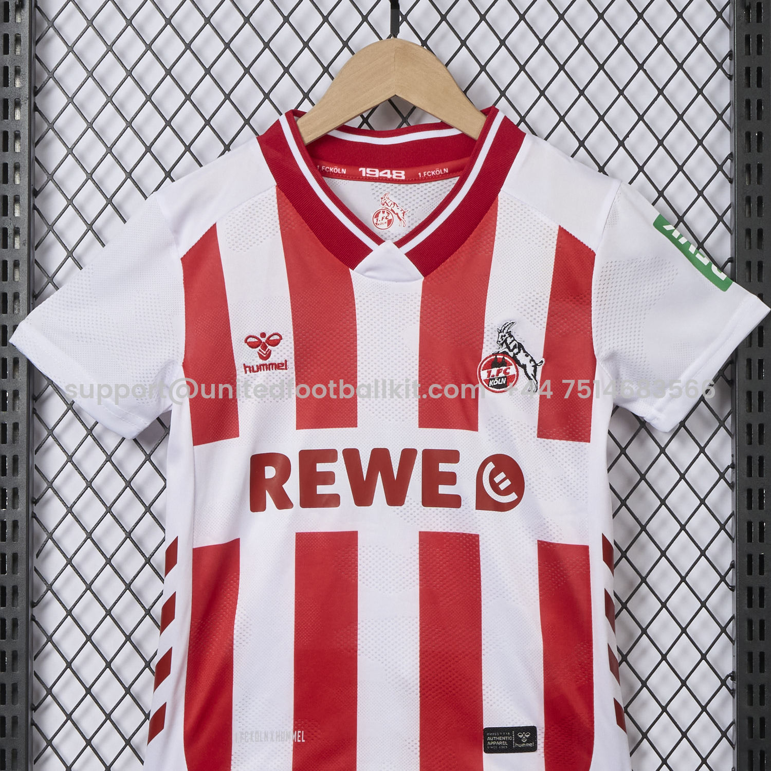 Unitedfootballkit.com | 1. FC Köln 25-26 Home Kids Kit -Customize Name, Number and Patch | Worldwide Shipping